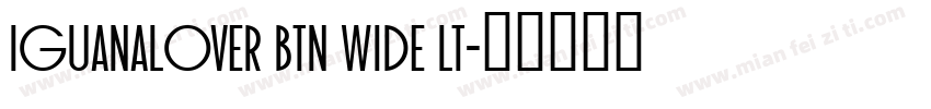 IguanaLover BTN Wide Lt字体转换